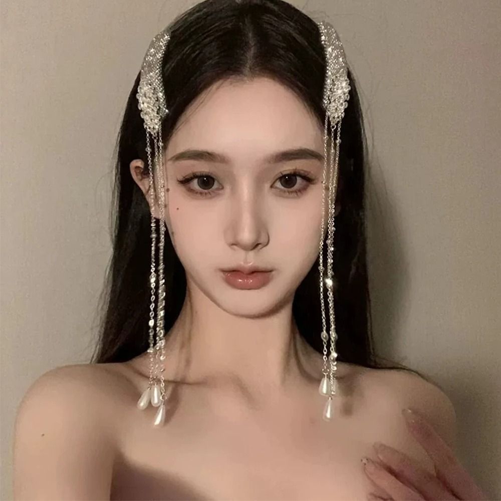 Ethnic Fashion Designers - 1Pcs/1Pair Retro Tassel Hair Clip Long