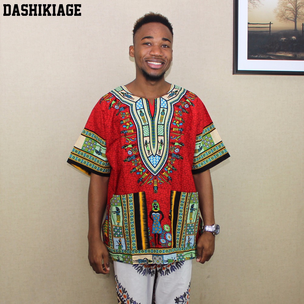 Dashiki Shirt Men - (fast shipping) 2016 Newest Fashion Design