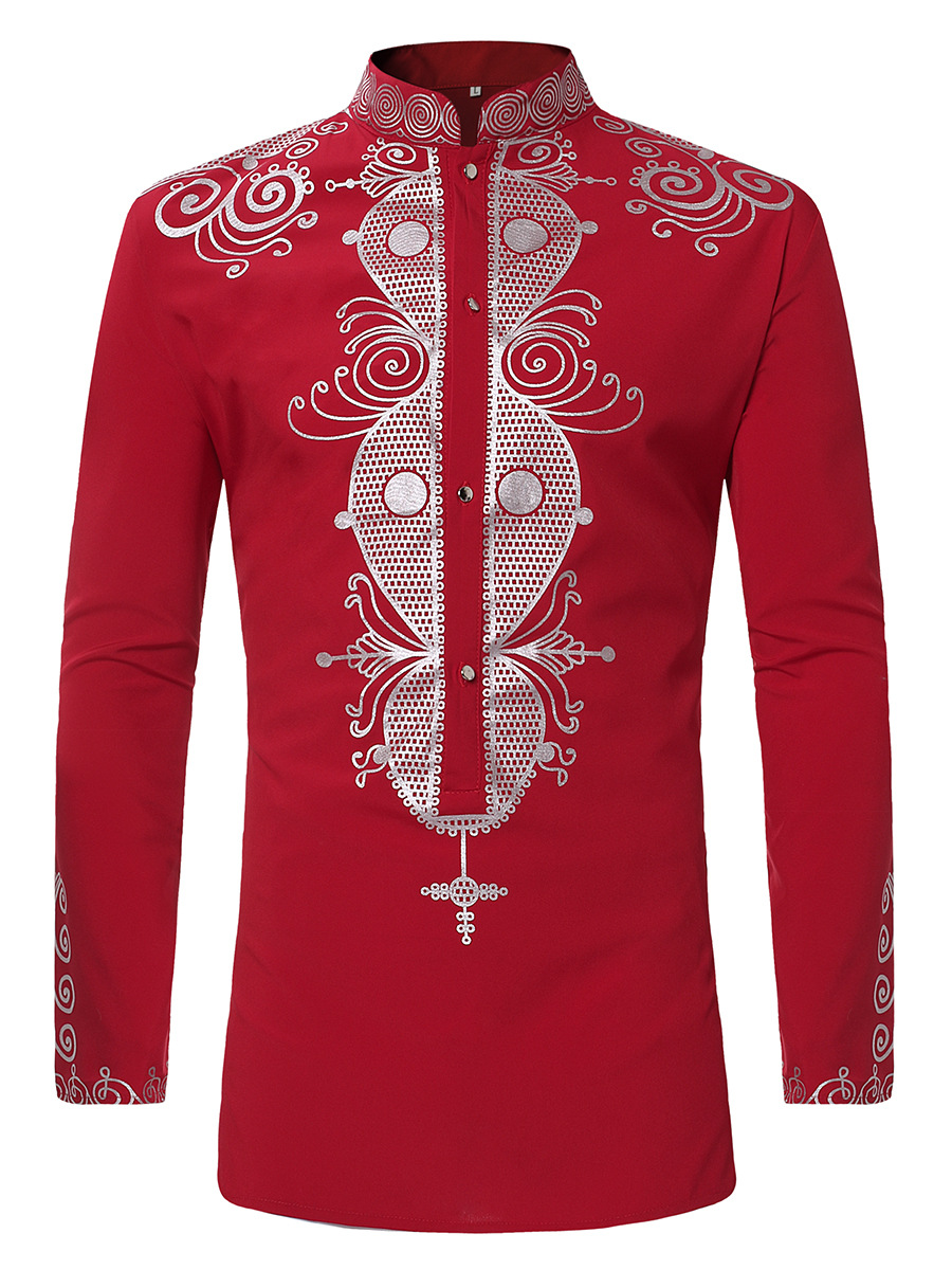 African Clothes for Men Dashik - Dashiki Shirt Men 评论和价格