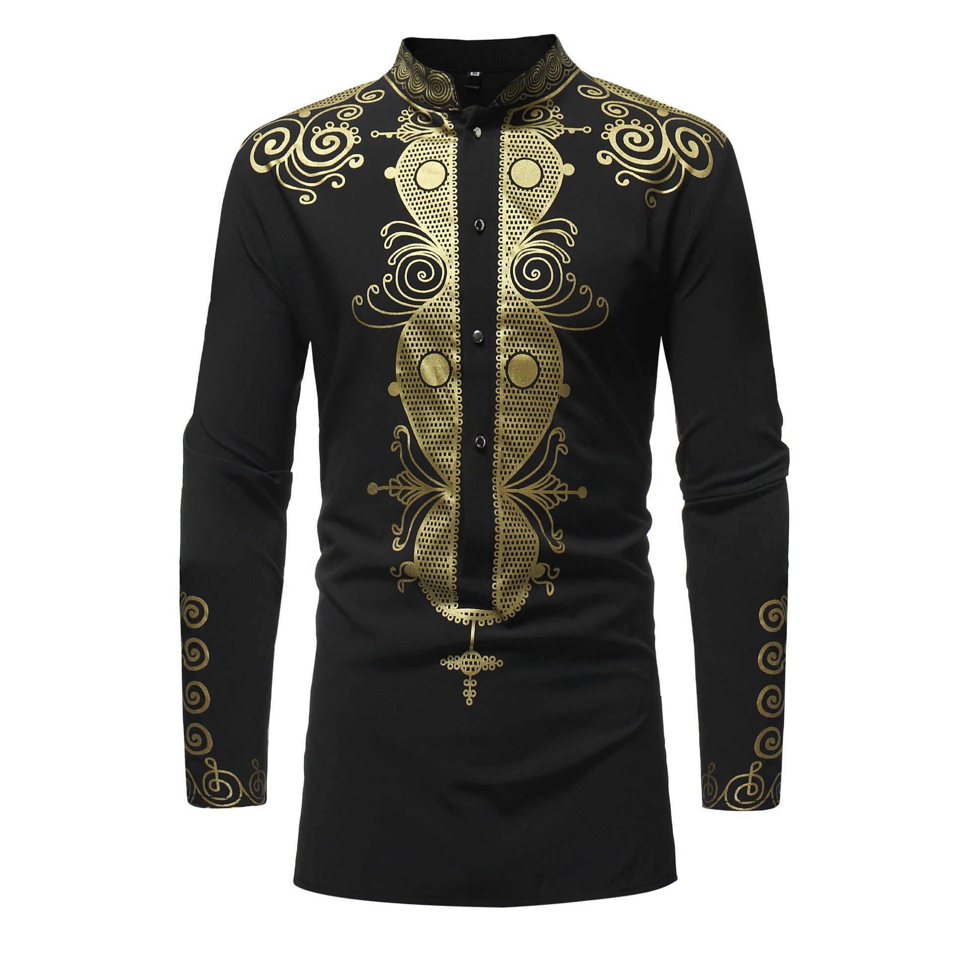 African Clothes for Men Dashik - Dashiki Shirt Men 评论和价格