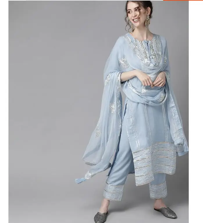Traditional Indian Punjabi Emb - Salwar Kameez Set 评论和价格