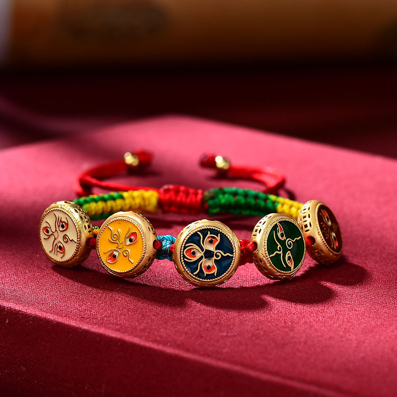 Tibetan Bracelet Hand Woven Ro - Ethnic Fashion Way 评论和价格