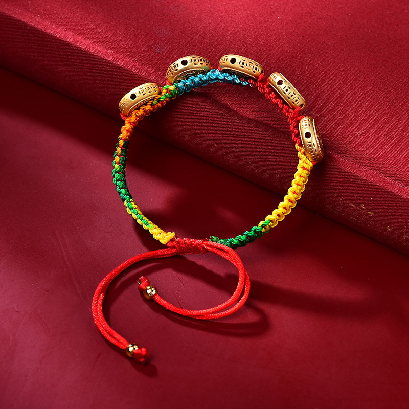 Tibetan Bracelet Hand Woven Ro - Ethnic Fashion Way 评论和价格