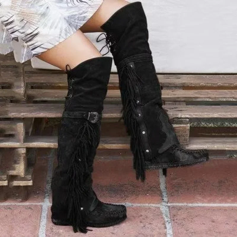 Fashion Bohemia Knee-length Wo - Ethnic Fashion In 评论和价格