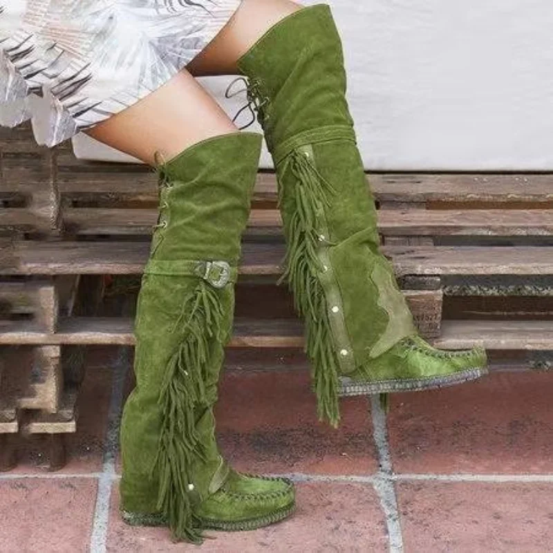 Fashion Bohemia Knee-length Wo - Ethnic Fashion In 评论和价格