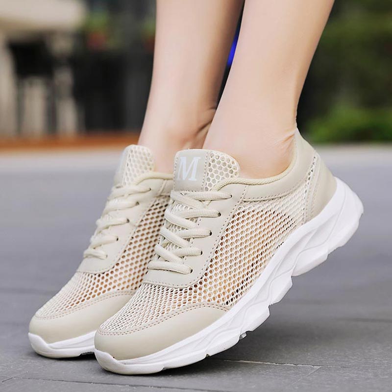 Summer Breathable Sneakers Wom - Ethnic Fashion Show Music 评论和价格