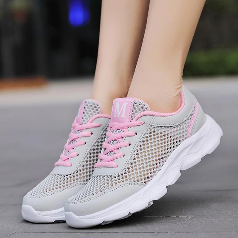 Summer Breathable Sneakers Wom - Ethnic Fashion Show Music 评论和价格