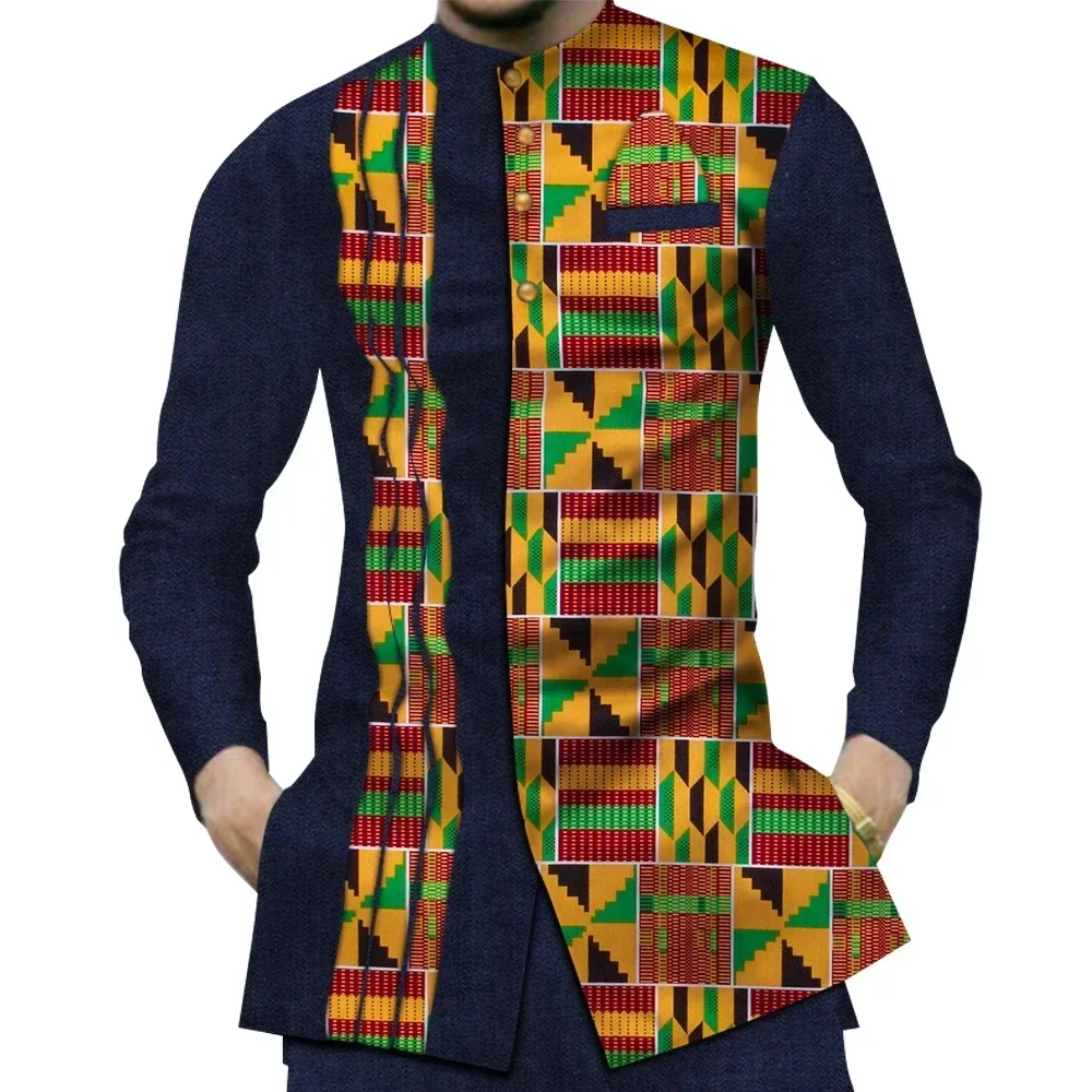 Casual 100% Cotton Mens Africa - Dashiki Shirt Men 评论和价格