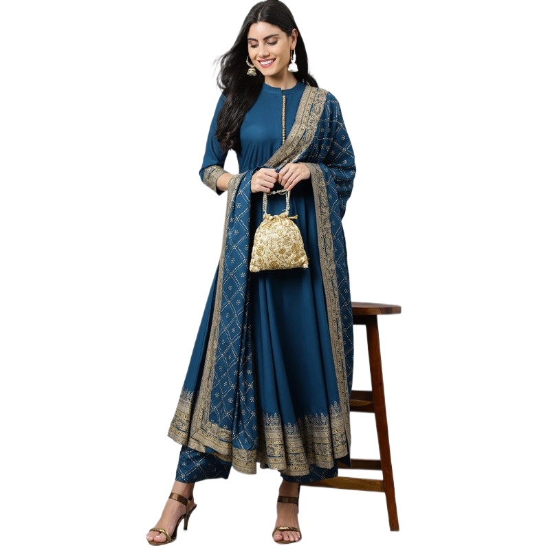 Indian Ethnic Wear Women Kurta - Salwar Kameez Set 评论和价格