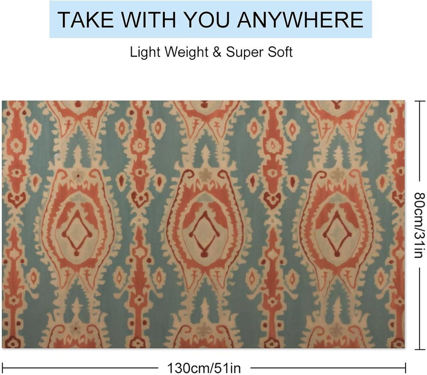 Fabric Pattern Beach Towels Ab - Ikat Woven Fabric 评论和价格