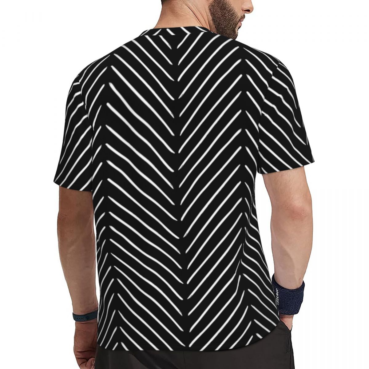 Sportswear T-Shirt Male Retro  - Mudcloth Print Top 评论和价格