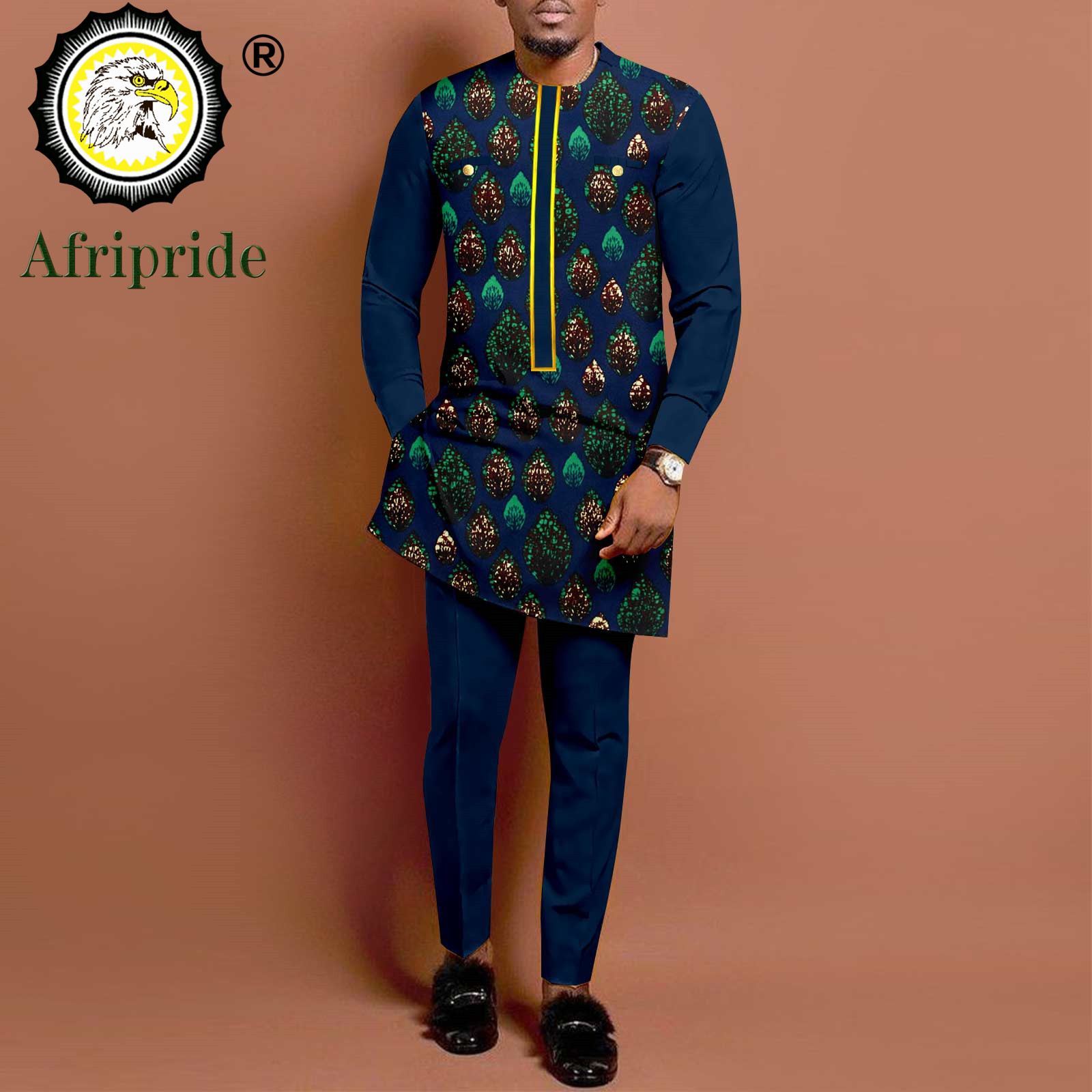 African Suits for Men Long Sle - Dashiki Shirt Men 评论和价格