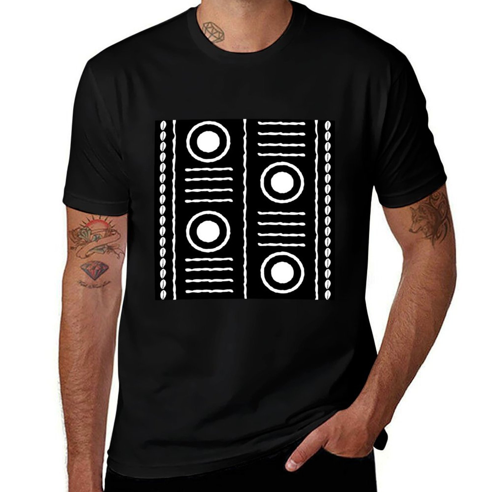Traditional African Mud Cloth  - Mudcloth Print Top 评论和价格