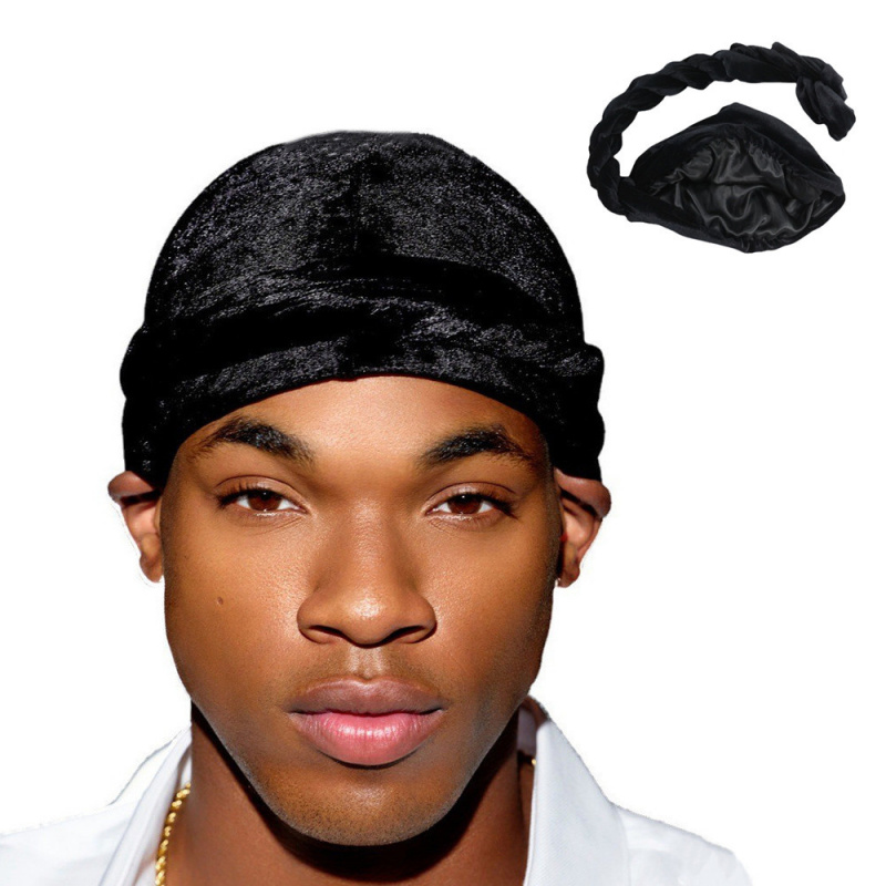 Solid Color Men's Velvet Head  - Ethnic Fashion Designers 评论和价格