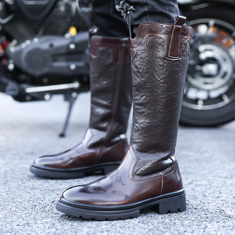 Men's Mid-calf Boots High Qual - Ethnic Fashion In 评论和价格