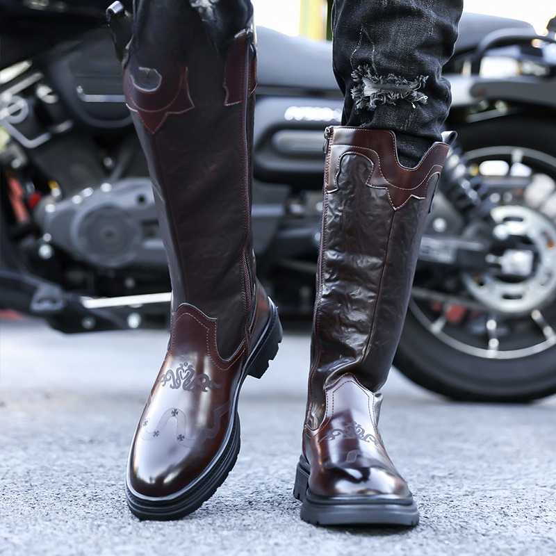 Men's Mid-calf Boots High Qual - Ethnic Fashion In 评论和价格