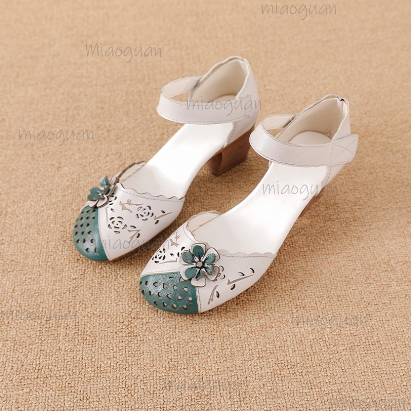 Hollow Out Cover Toe Gladiator - Ethnic Fashion In 评论和价格
