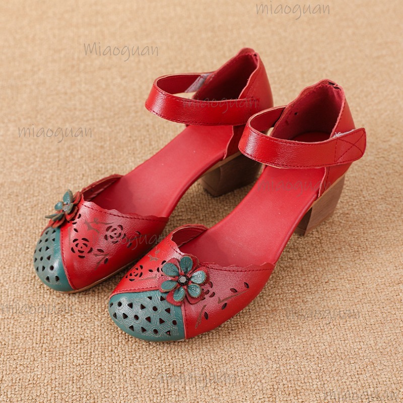 Hollow Out Cover Toe Gladiator - Ethnic Fashion In 评论和价格