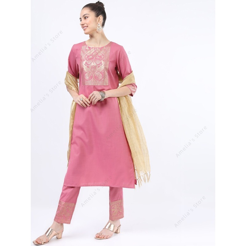 Indian/Pakistani Women's Pink  - Salwar Kameez Set 评论和价格