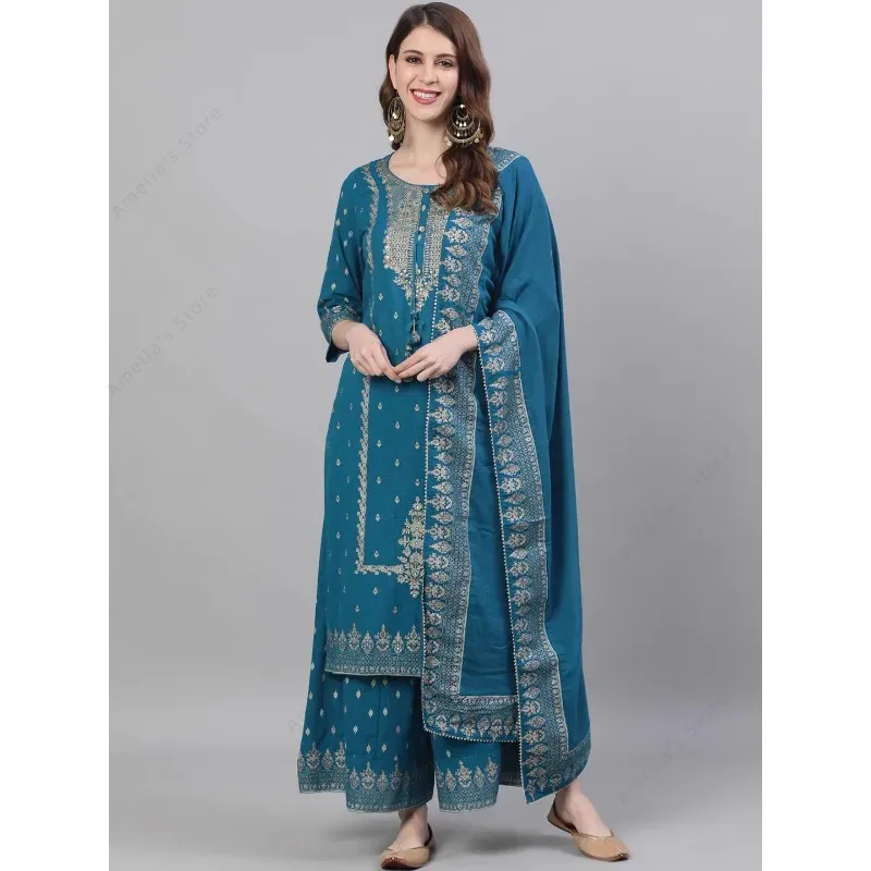 Indian Women's Punjabi Suit 3- - Salwar Kameez Set 评论和价格