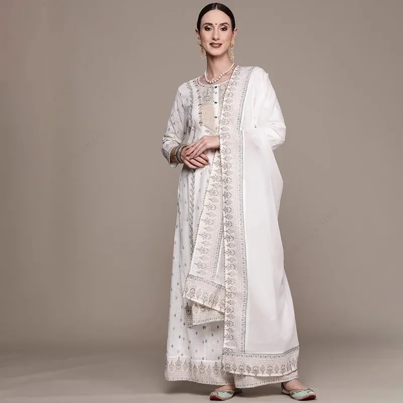 Indian Women's Punjabi Suit 3- - Salwar Kameez Set 评论和价格