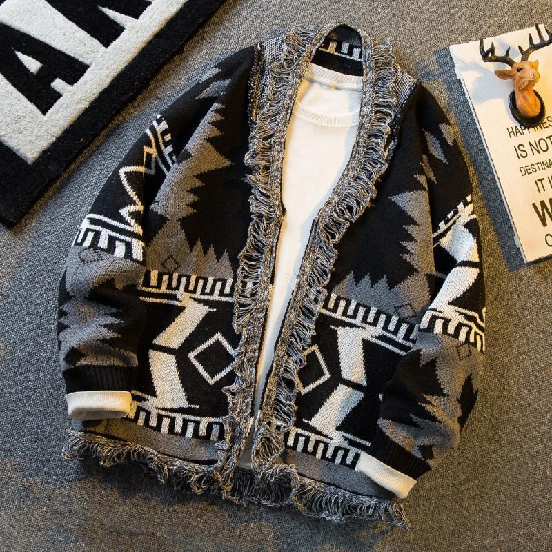 Men Fashion Trend Loose Laid-b - Men'S Ethnic Fashion Trends 评论和价格