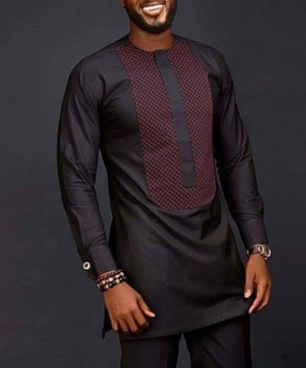 Men Shirts Simple Casual Shirt - Dashiki Shirt Men 评论和价格