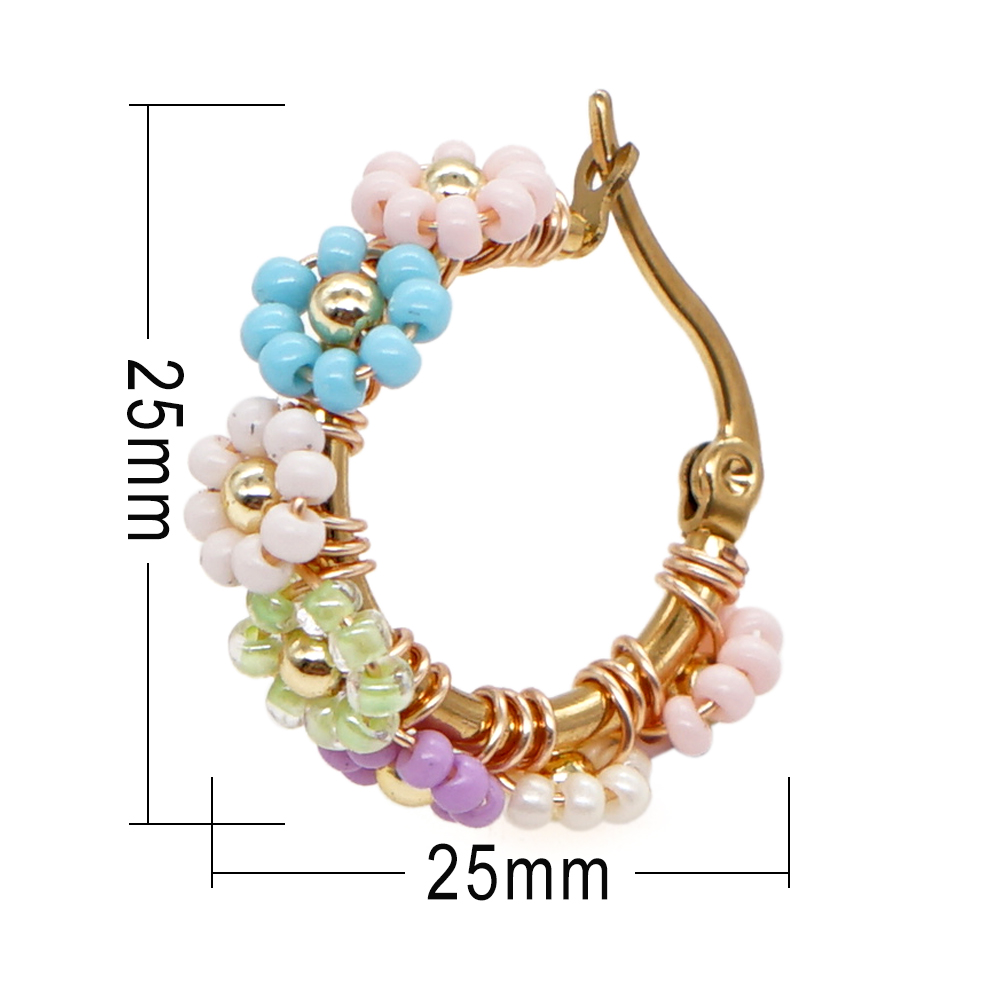 Boho Miyuki Flower Moon Cross  - Latest Ethnic Fashion For Women 评论和价格