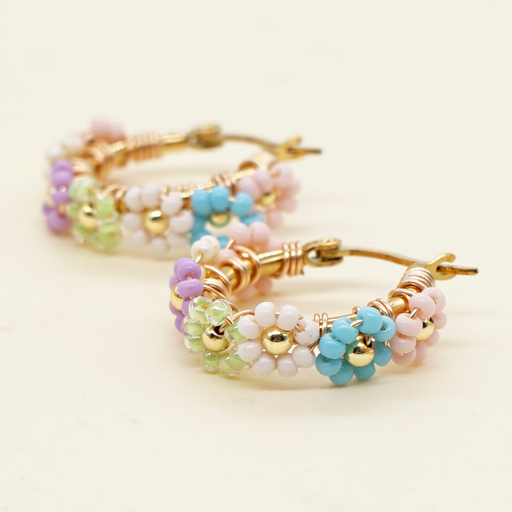Boho Miyuki Flower Moon Cross  - Latest Ethnic Fashion For Women 评论和价格
