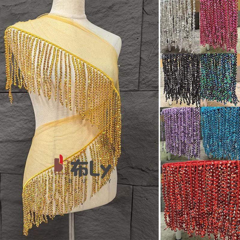 15cm Beaded Sequin Tassel Frin - Ethnic Fashion Designers 评论和价格