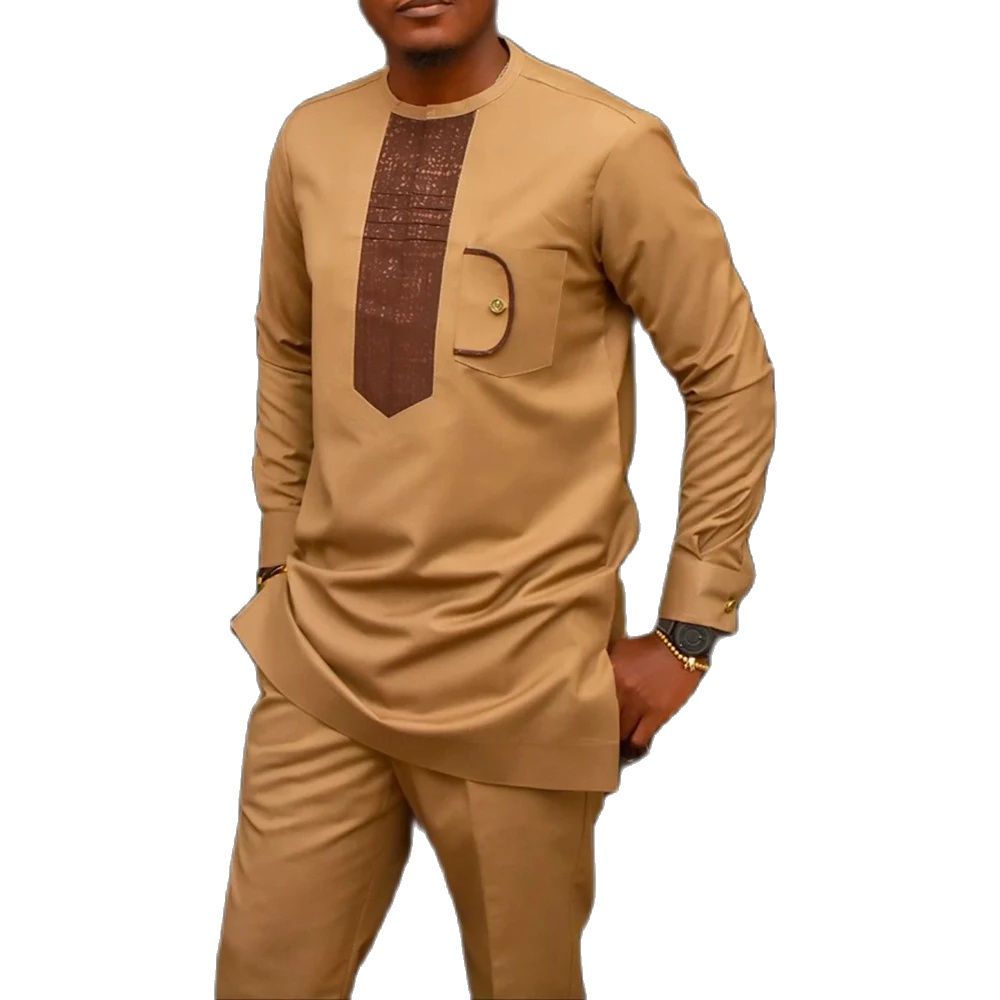 Dashiki Men Clothing 2 Pieces  - Dashiki Shirt Men 评论和价格
