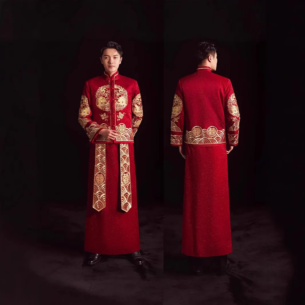 Embroidery Xiuhe Men's Clothin - Salwar Kameez Set 评论和价格