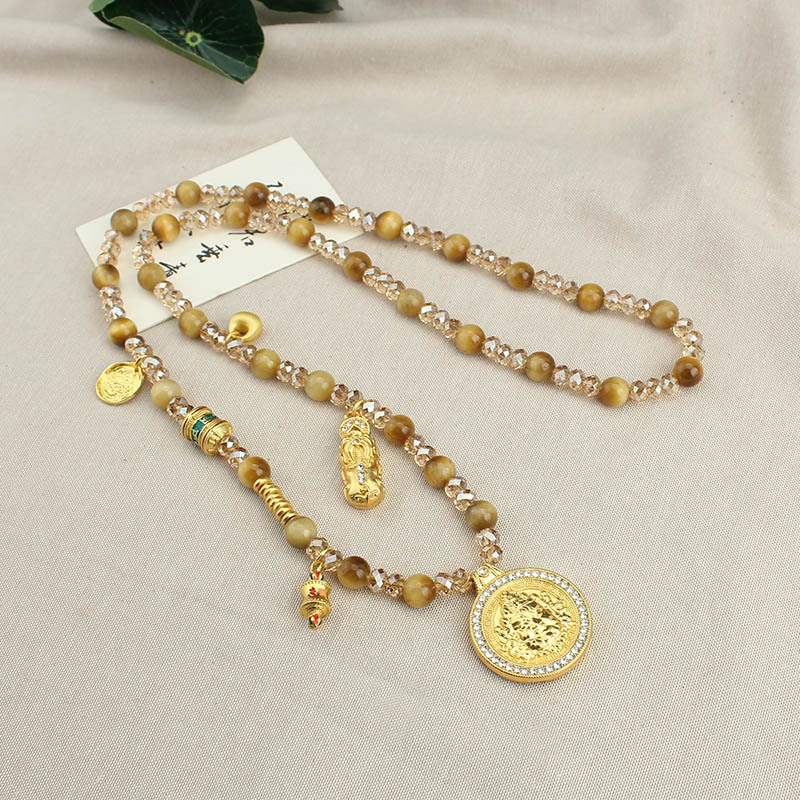 Golden Tiger's Eye Stone Beade - Ethnic Fashion Way 评论和价格