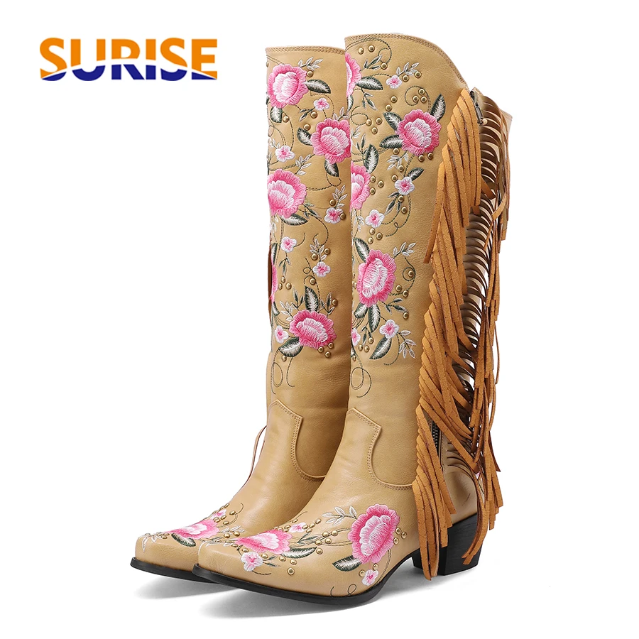 Fashion Embroidery Flower West - Ethnic Fashion In 评论和价格