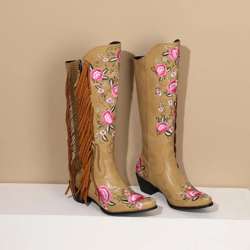 Fashion Embroidery Flower West - Ethnic Fashion In 评论和价格