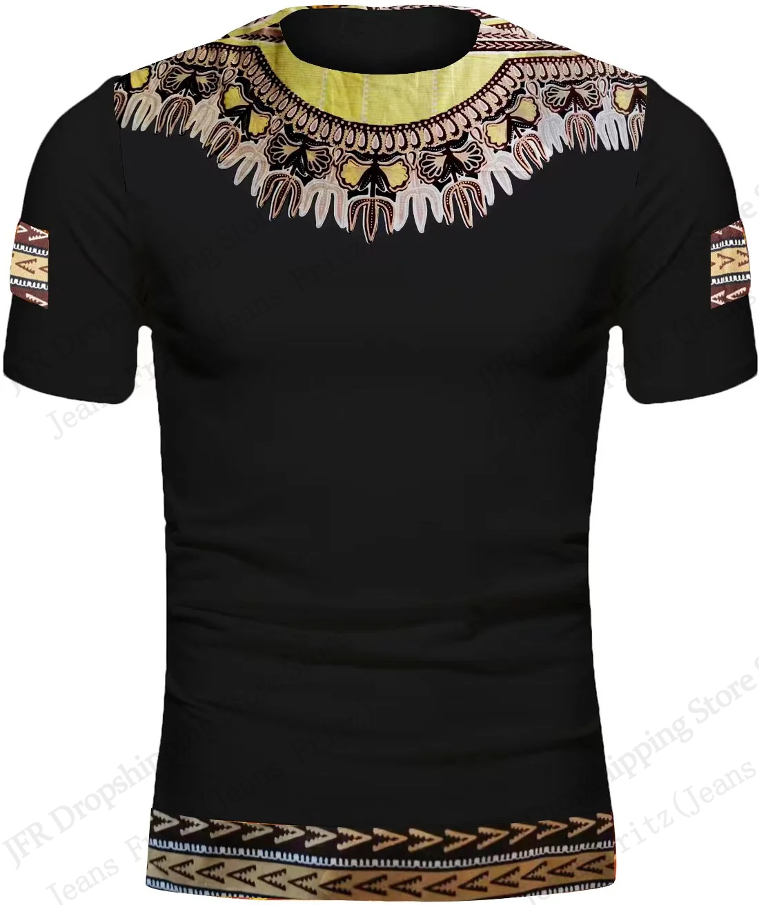 Ethnic National Festival Dashi - Dashiki Shirt Men 评论和价格