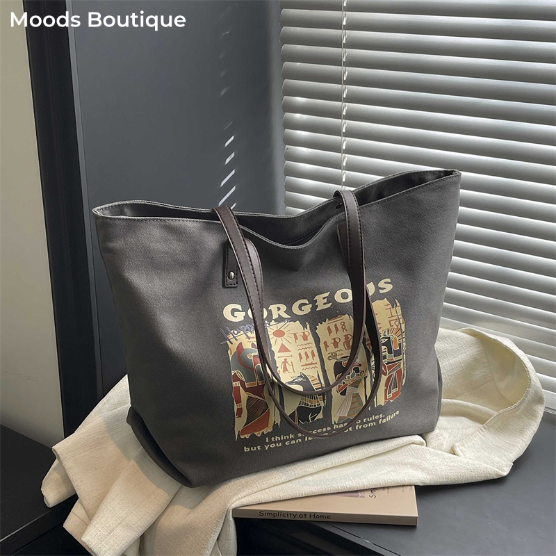 Ethnic Style Printed Canvas Sh - Latest Ethnic Fashion For Women 评论和价格