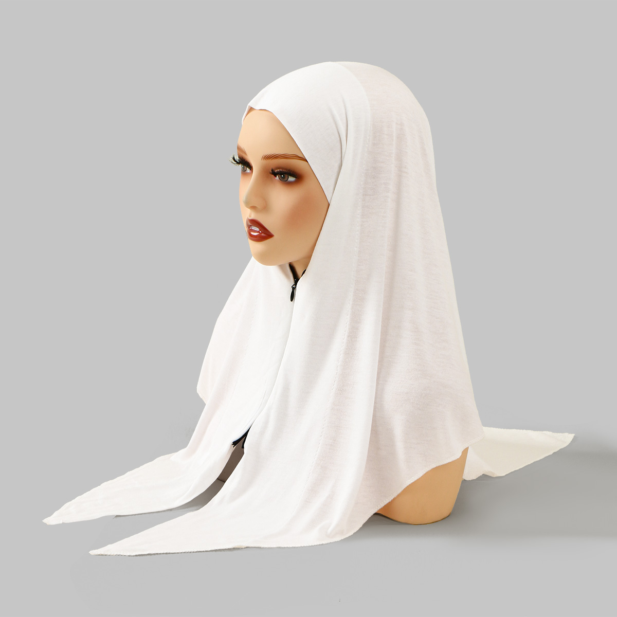 Zipper Design Muslim Hijab Sol - Ethnic Fashion Designers 评论和价格