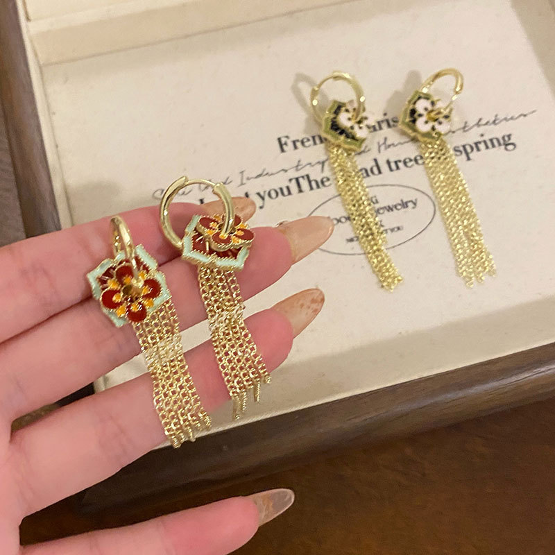 Ethnic Chinese Colored Enamel  - Ethnic Fashion Way 评论和价格