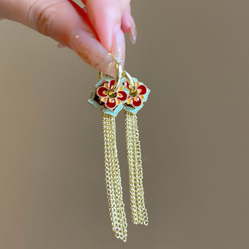 Ethnic Chinese Colored Enamel  - Ethnic Fashion Way 评论和价格