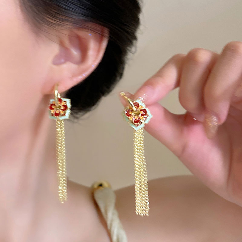 Ethnic Chinese Colored Enamel  - Ethnic Fashion Way 评论和价格