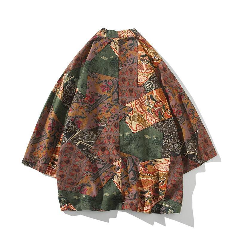 Ethnic Style Print Yukata Men  - Ethnic Fashion In 评论和价格